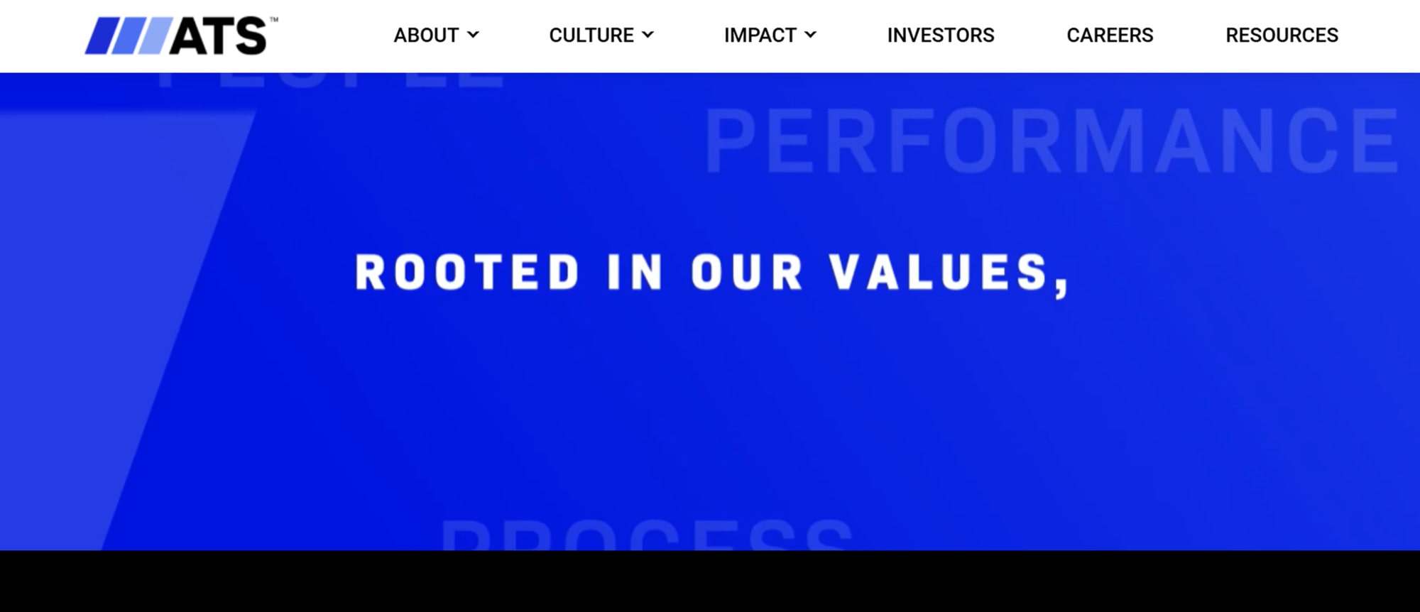 Homepage hero of ATS Automation