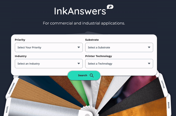KAO ink answers landing page animation gif