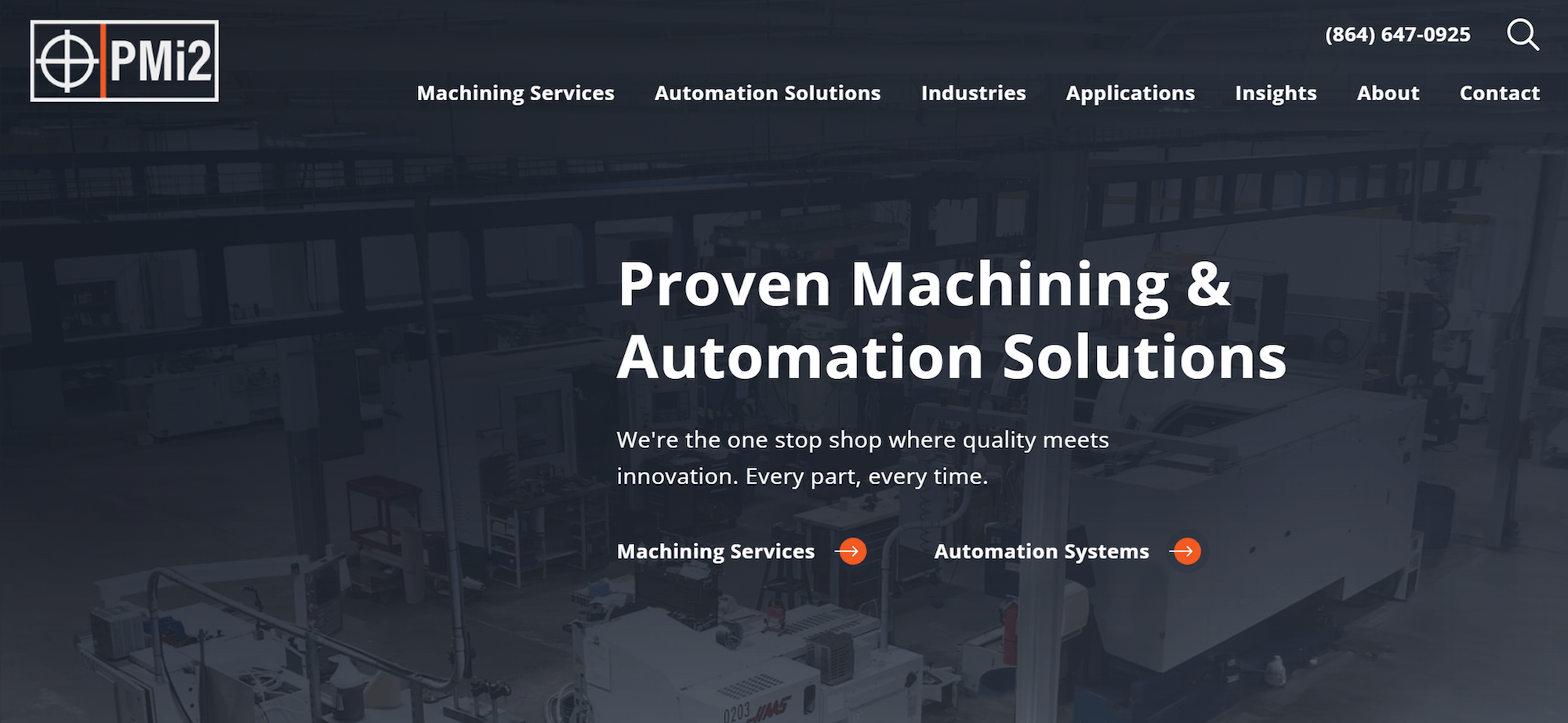 Pmi2 website that improved lead capture by engineering the backend for speed, technical SEO, and integrated follow‑through so opportunities aren’t lost after conversion