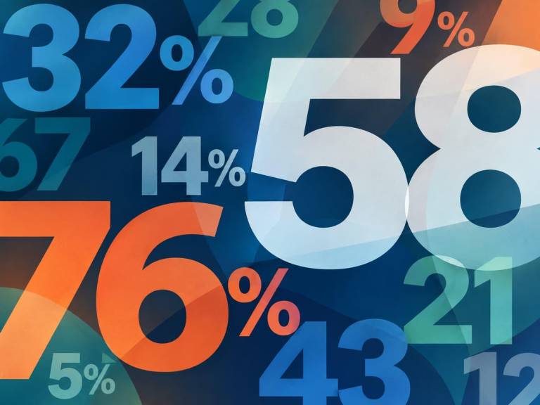 overlapping statistics overlapping as graphic art