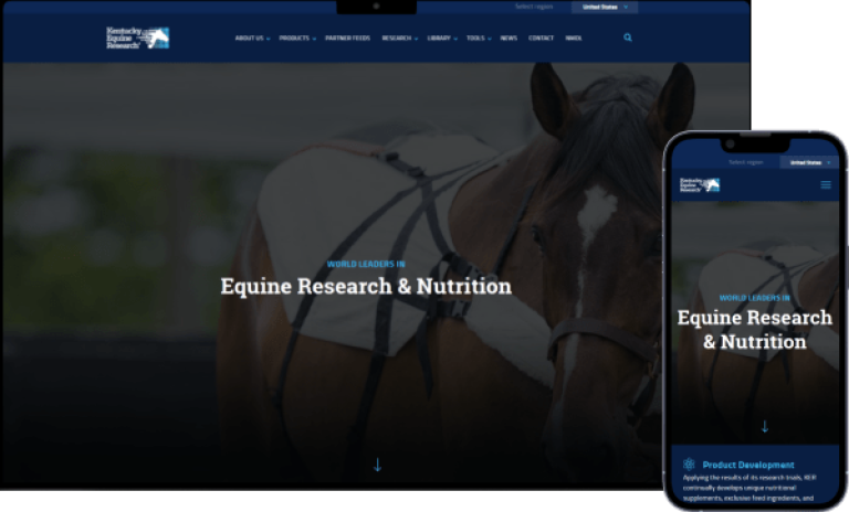 Kentucky Equine Research on desktop and mobile