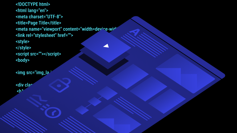 Illustration for coding and development of the interactive infographic