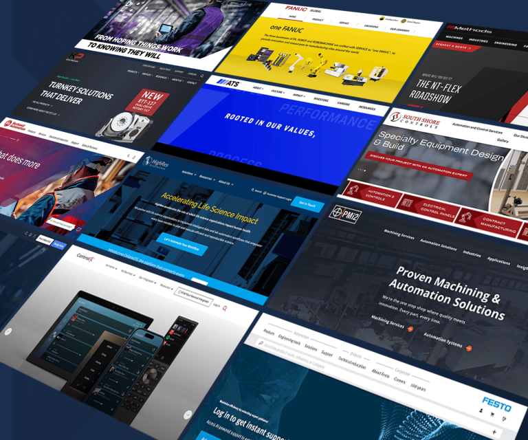Examples of great automation company websites