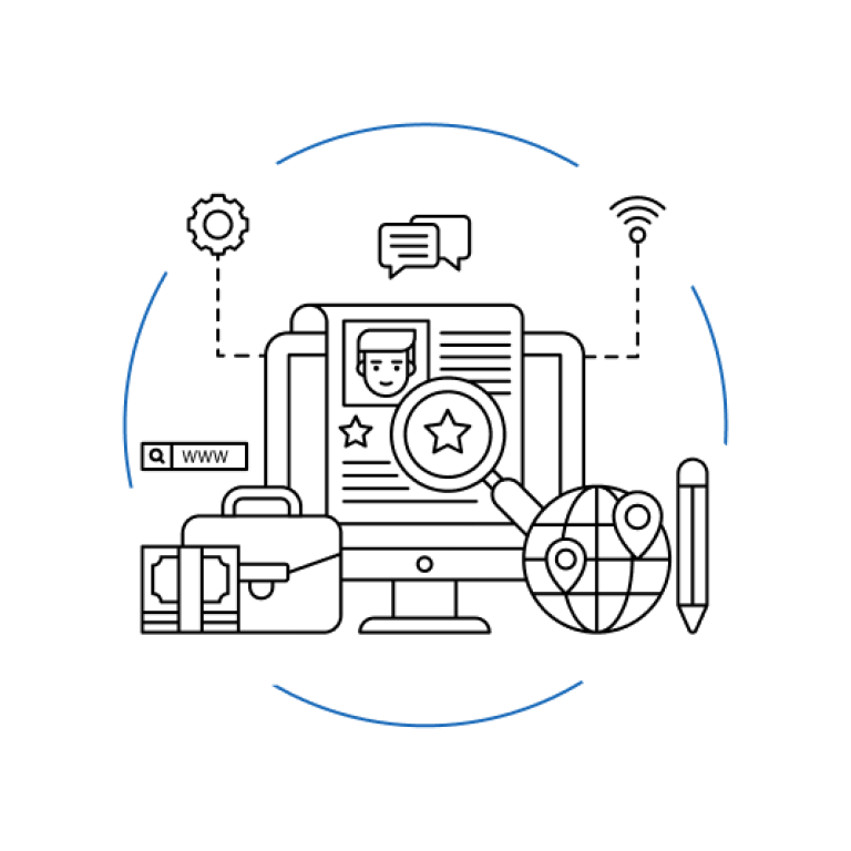 Illustration to represent content management systems