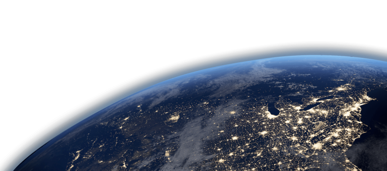 View of earth from space