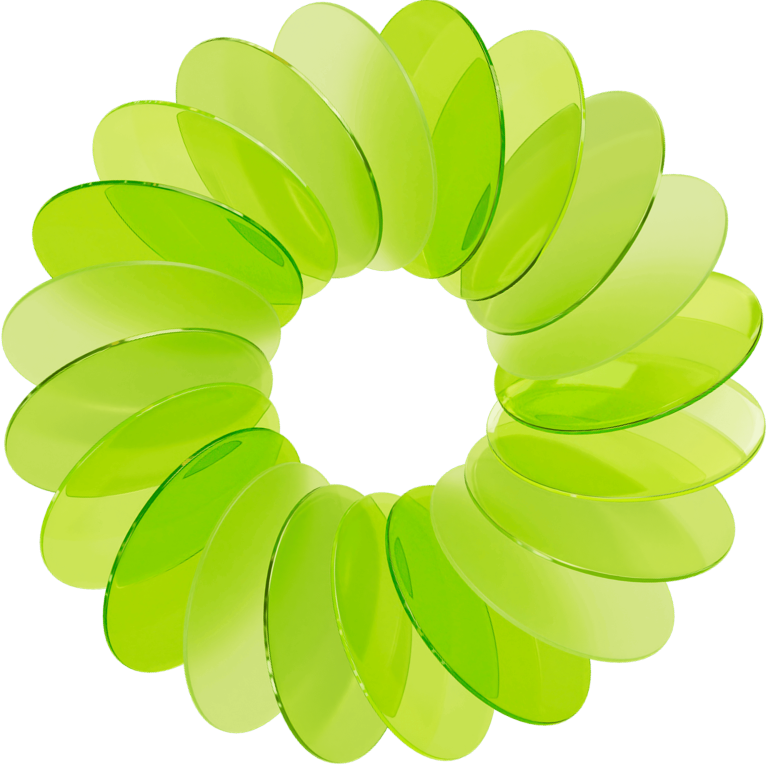 Green glass ring