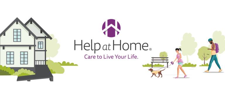 Help at home logo and example illustrations