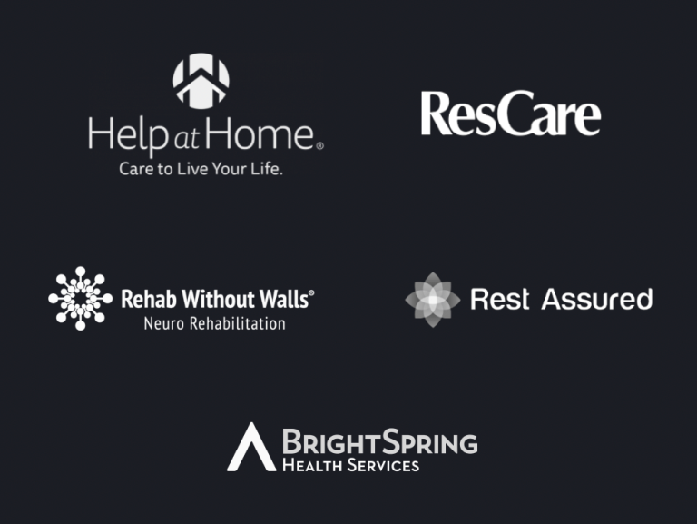 Logos of our home health clientele