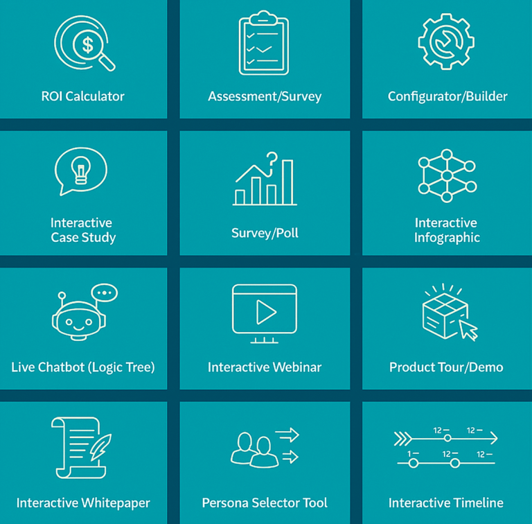 Interactive content graphic
