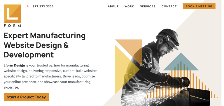 Screen capture lform design home page