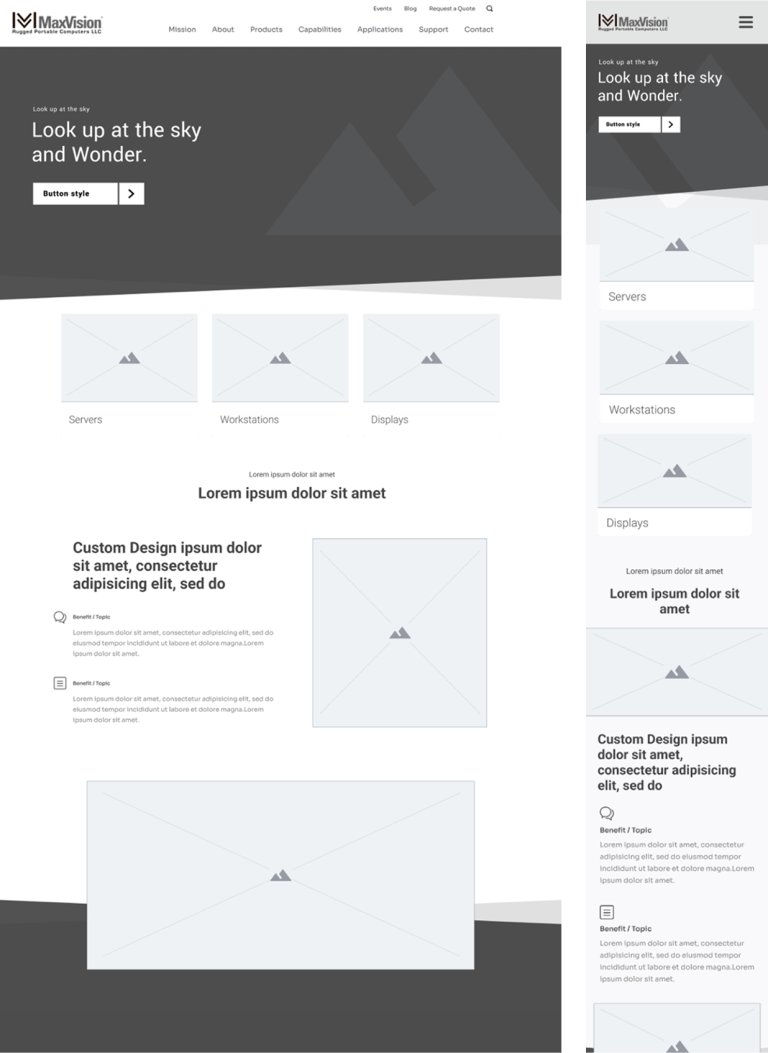Maxvision port wireframes 2 min