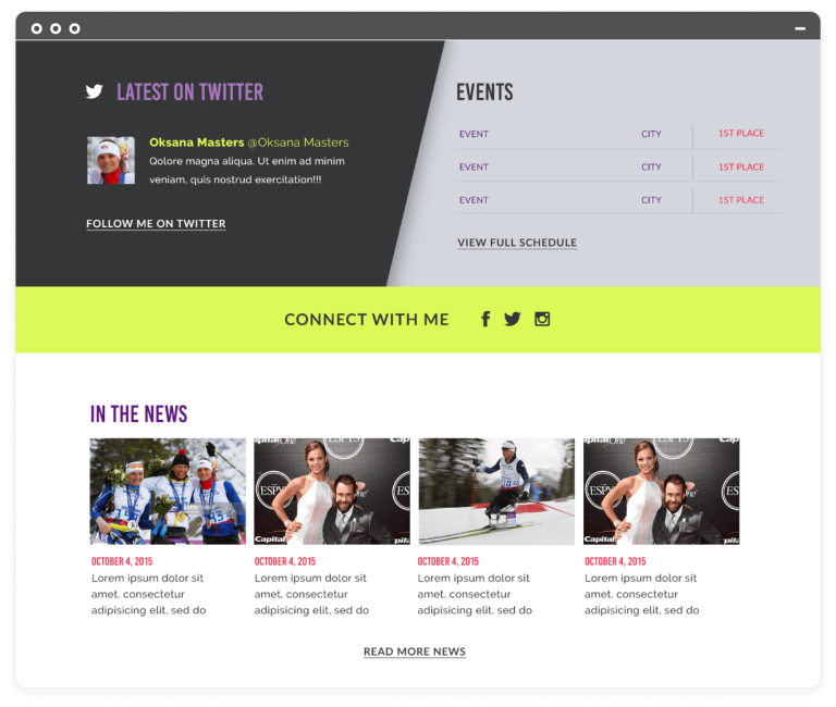 Oksana masters mid-page view
