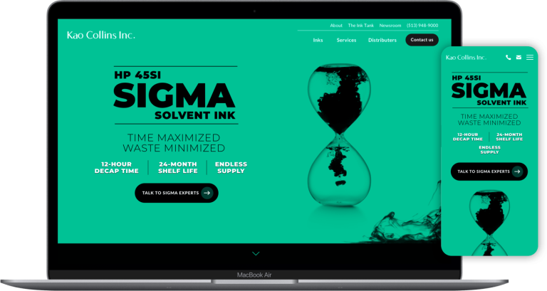 Sigma case webpage laptop mobile
