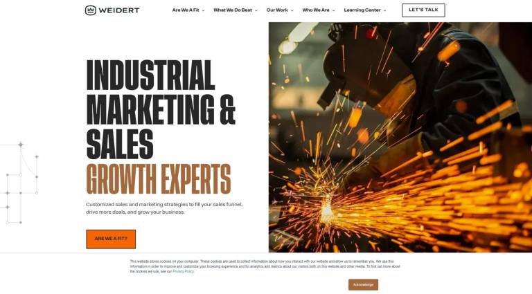weidert group agency website screen capture
