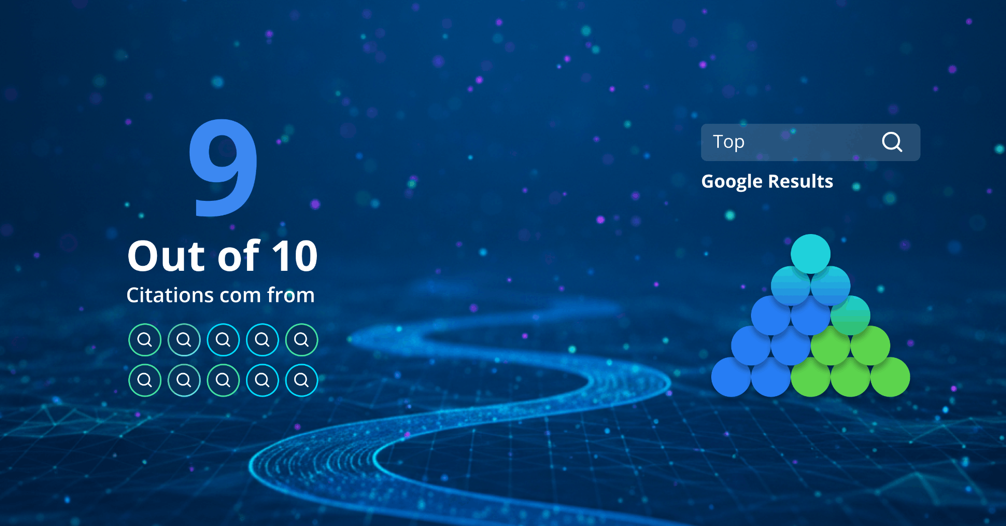 9 out of 10 citations come from top 30 Google results.