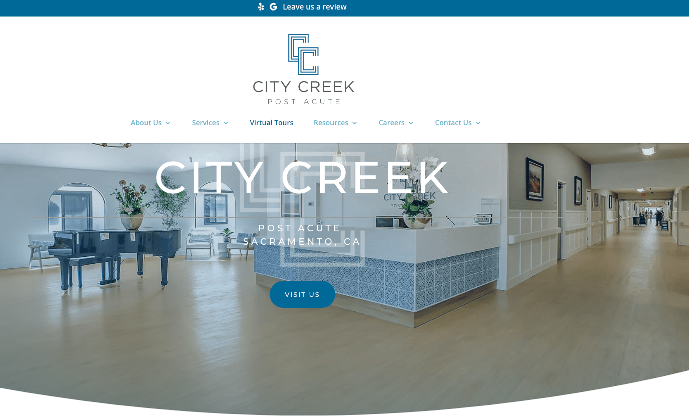 City creek skilled nursing webite design 582 min