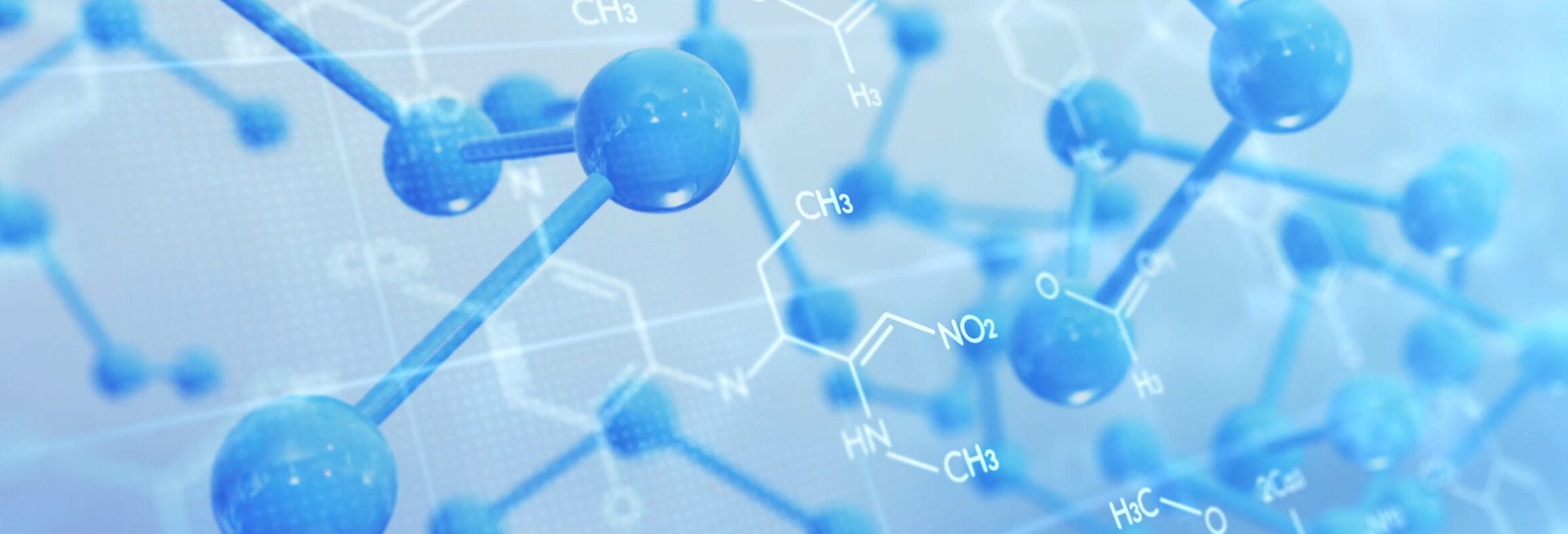 Chemical formula and molecules represent the challenges and pain points for seo success