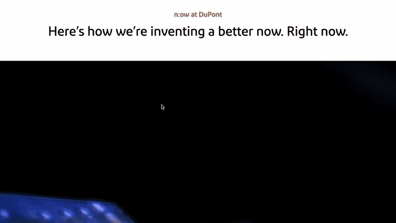 Dupont animation of messaging