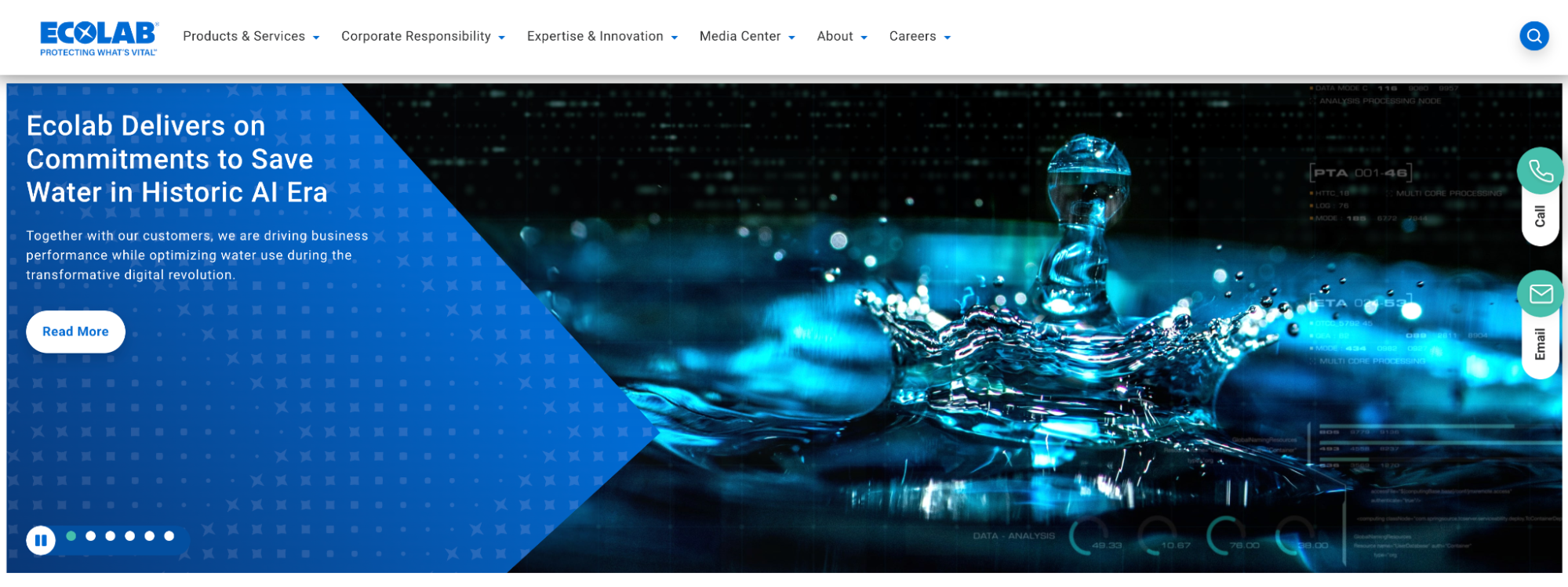 Ecolab desktop home page 1