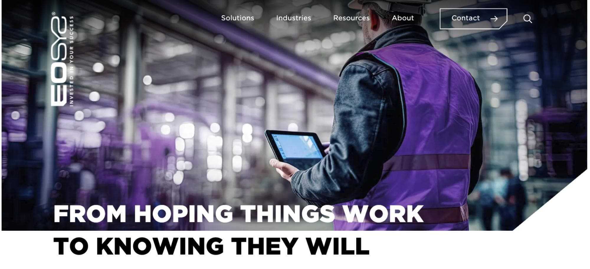 eosys-homepage-industrial-ux-minimalism