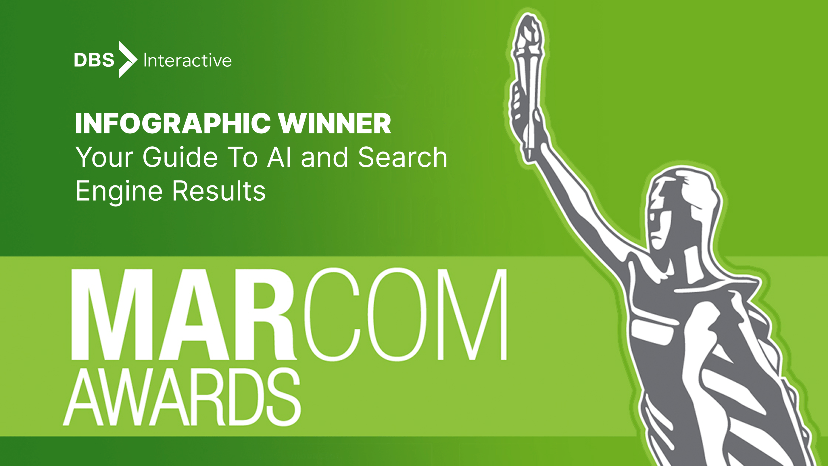 Marcom award trophy image for dbs interactive infographic winner