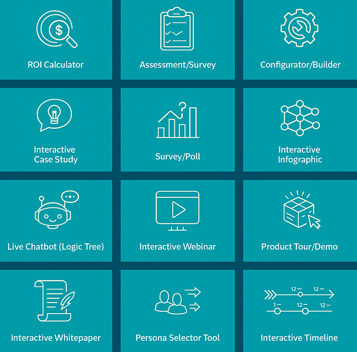Interactive content graphic