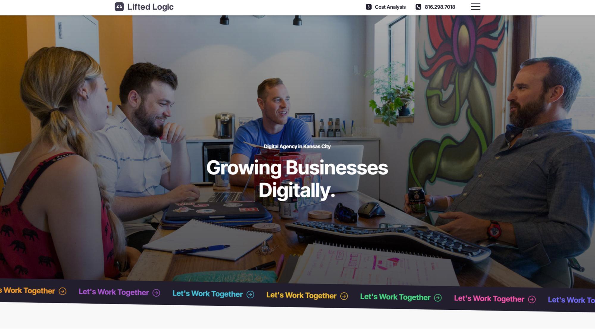 lifted logic agency website screen capture