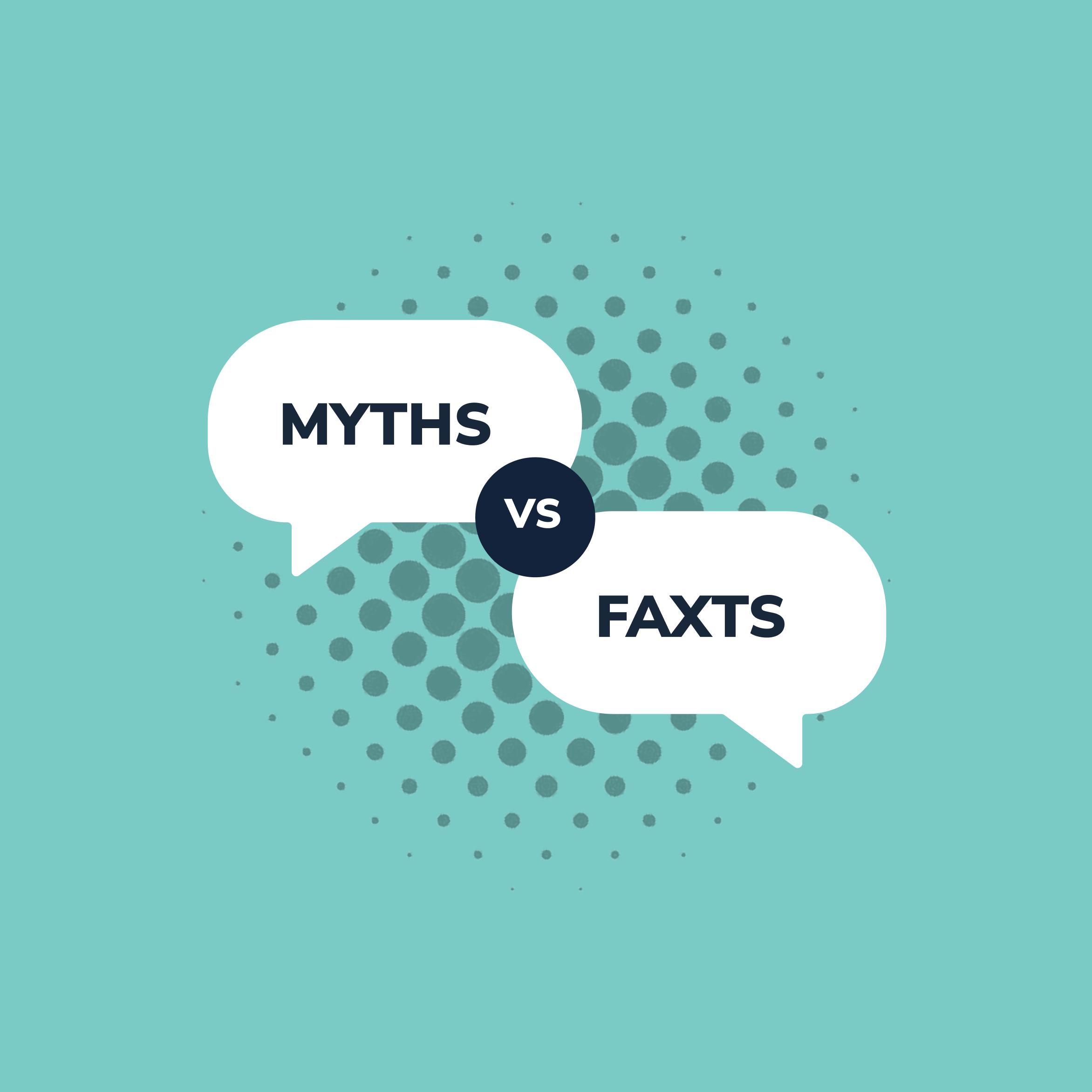 Myth vs facts representing comparison content