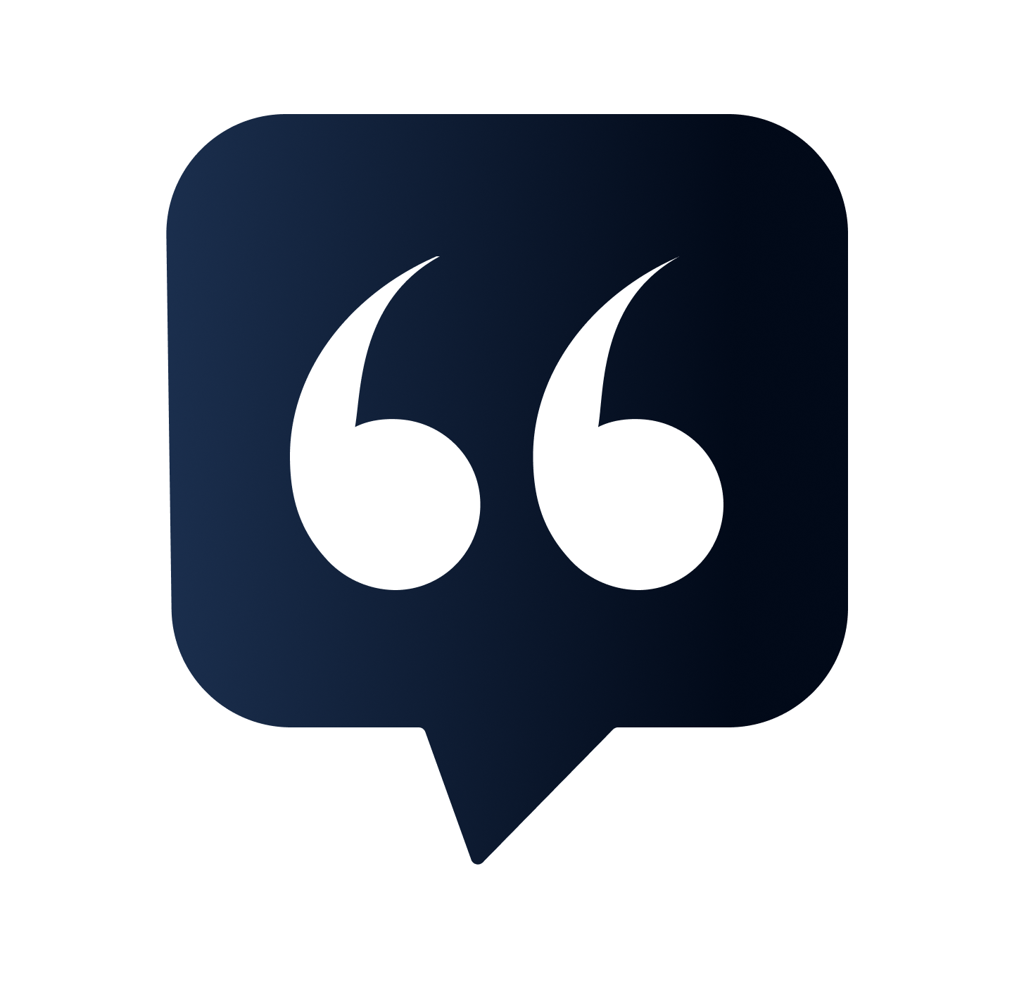 Quote marks representing high quality content