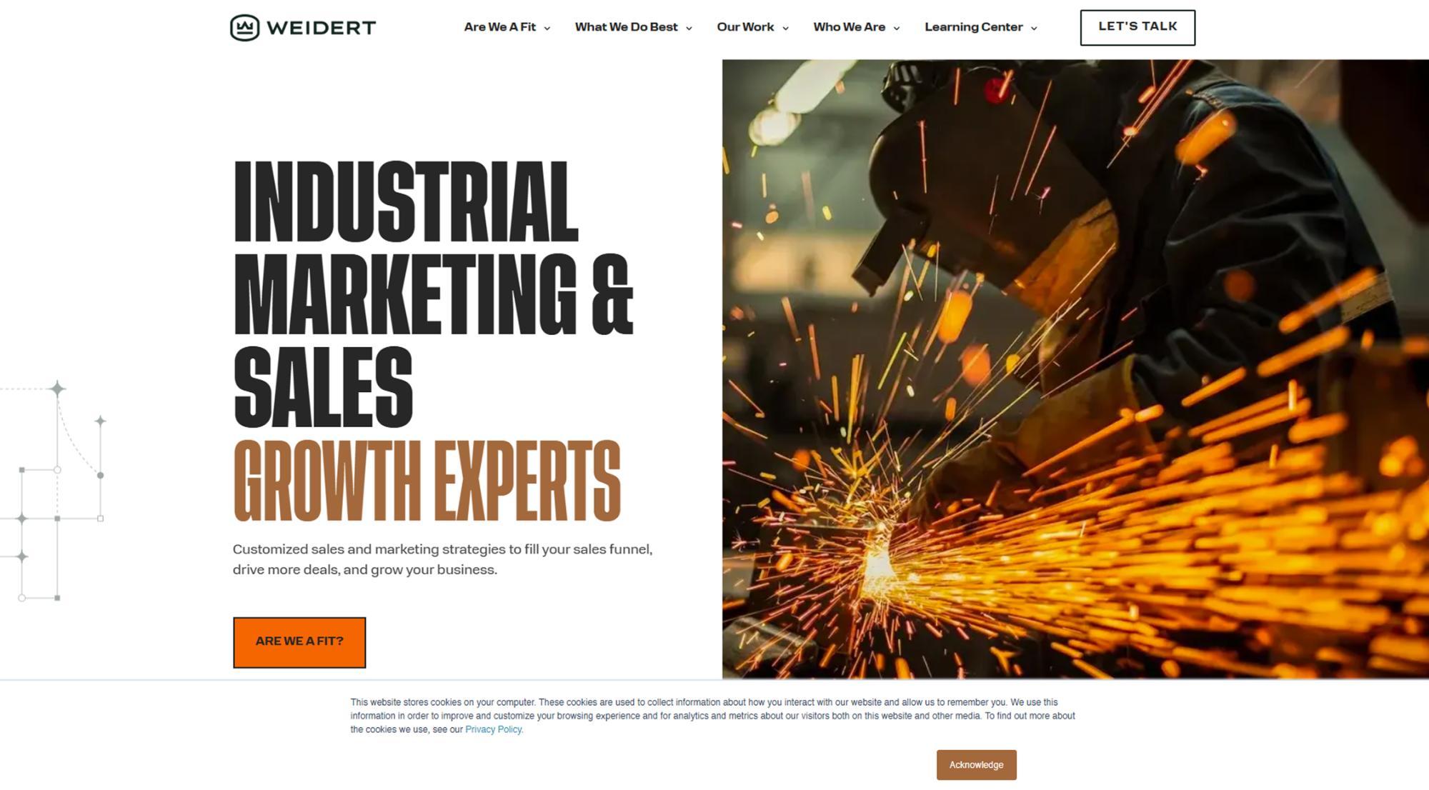 weidert group agency website screen capture