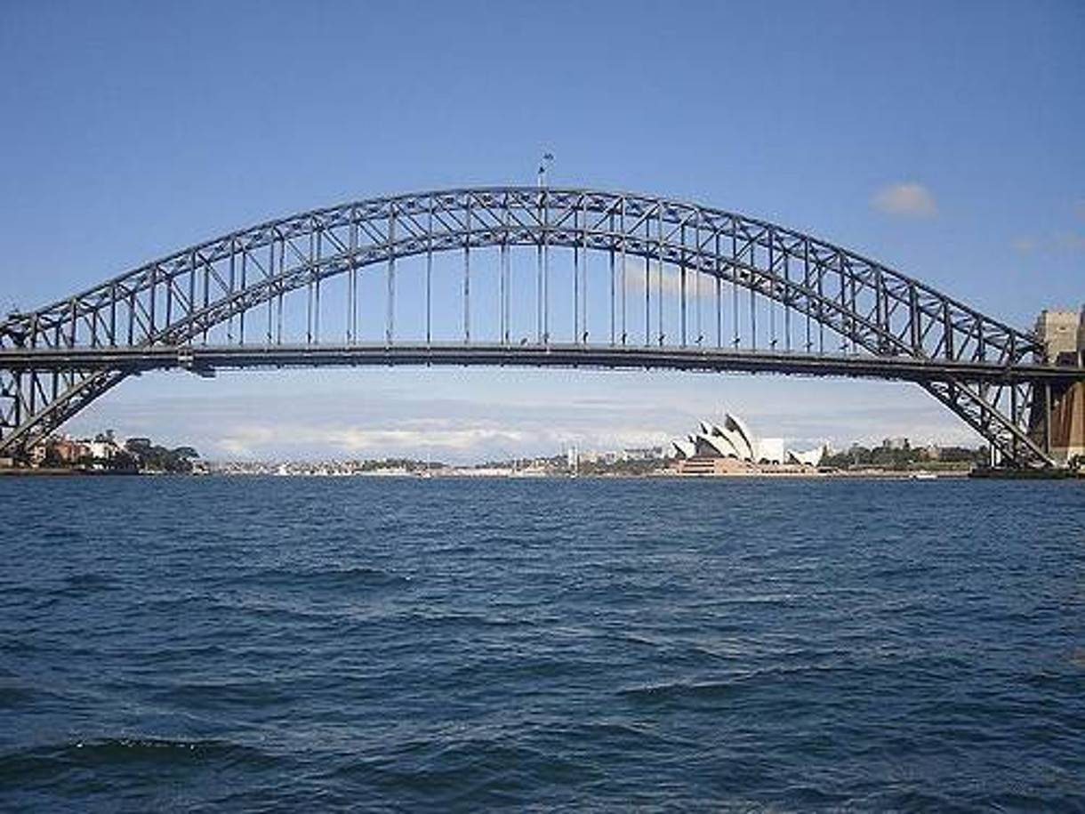 Photograph of a suspension bridge