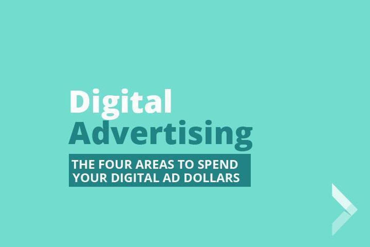 Picture that says Four Ways to Spend Digital Ad Dollars
