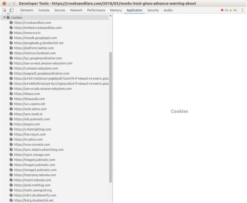 This website has nearly 800 cookies tracking website visitors This website has nearly 800 cookies tracking website visitors