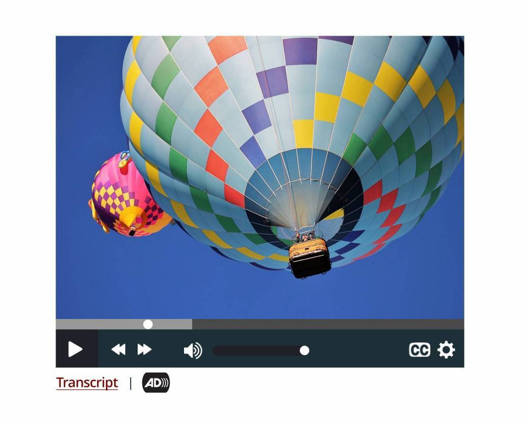 example of ada compliant accessible video controls for alternative format content example of ada compliant accessible video controls for alternative format content