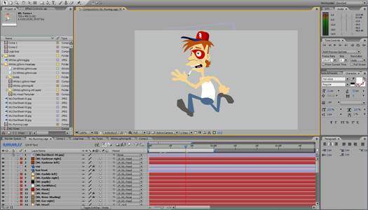 A screenshot of 2D animation software interface