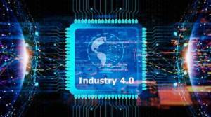 computer chip with industry 4.0 written on it