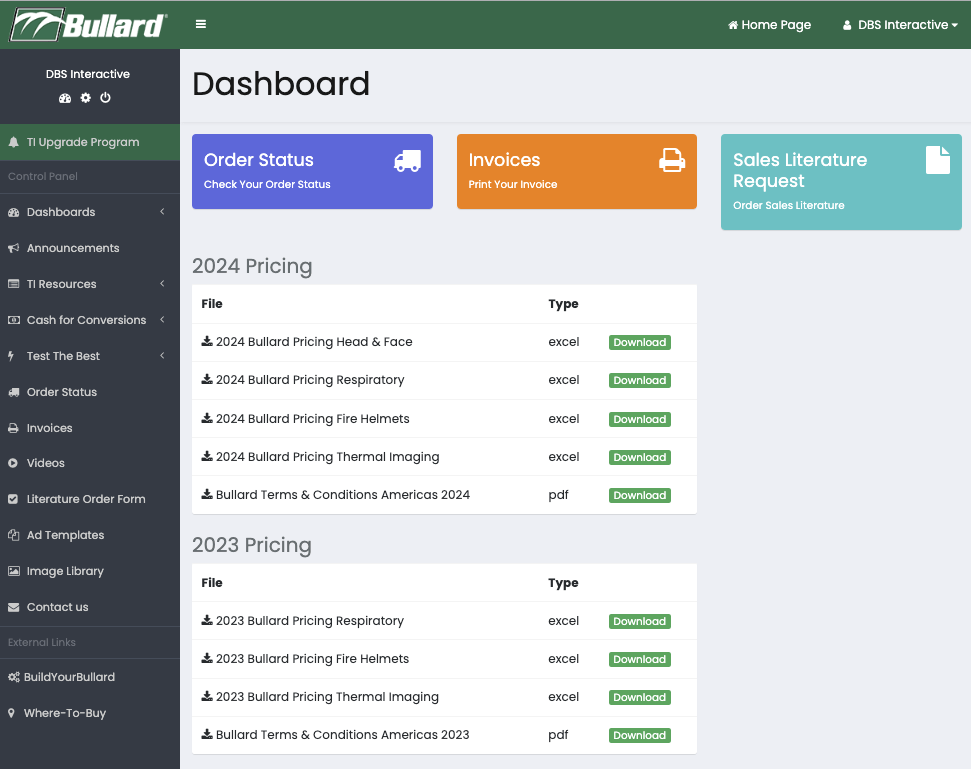 distributor portal