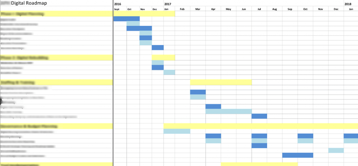Example of Digital Audit 2 Year Timeline