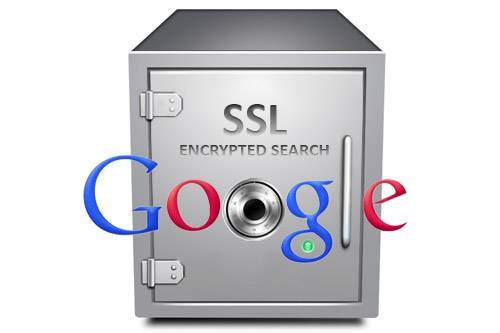 Graphic of a safe for Google SSL encrypted search