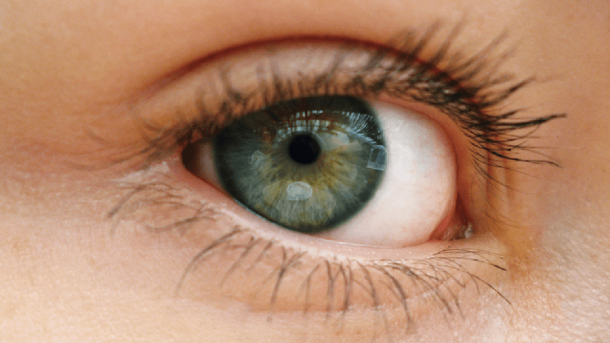 Closeup photograph of an eye