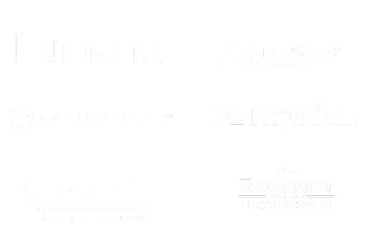 Logos for Mighty small homes, APH, Brown Forman, Provident, and Yamamoto FB