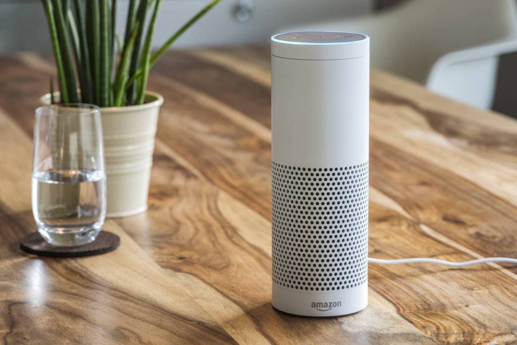 Amazon Echo smart speaker with Alexa voice assistant Amazon Echo smart speaker with Alexa voice assistant