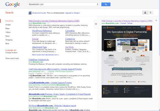 Screenshot of a Google Search Engine Results Page