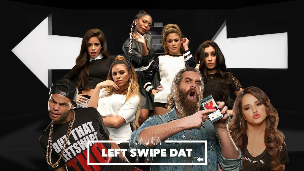 Picture of cast of Truth Left Swipe Dat cast.