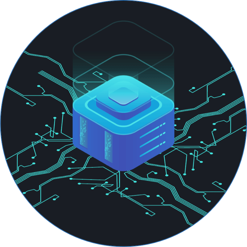 Illustration of network integrations linking into a central hub