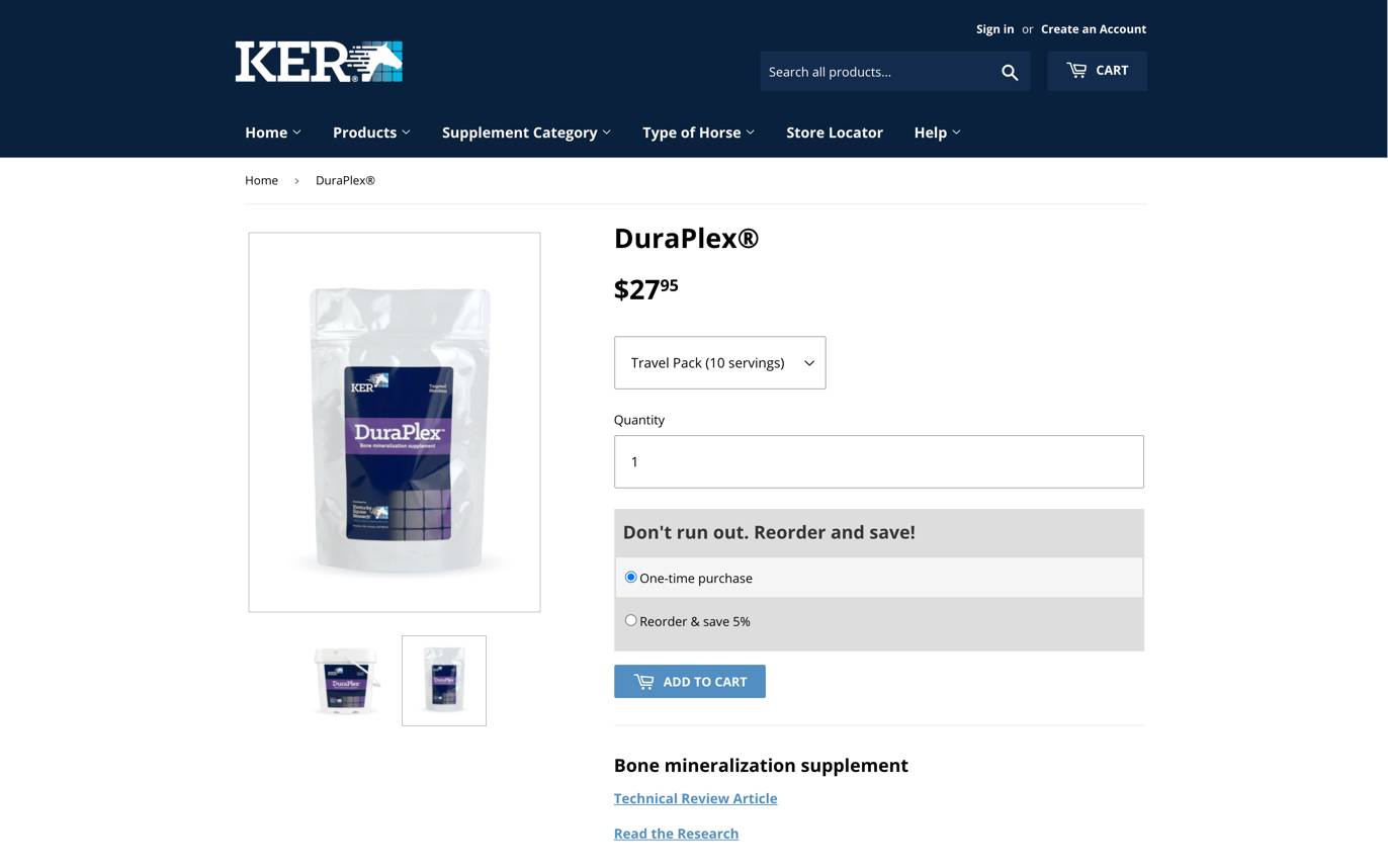 KER Product page