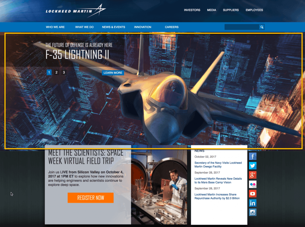 image of manufacturing lockheed website