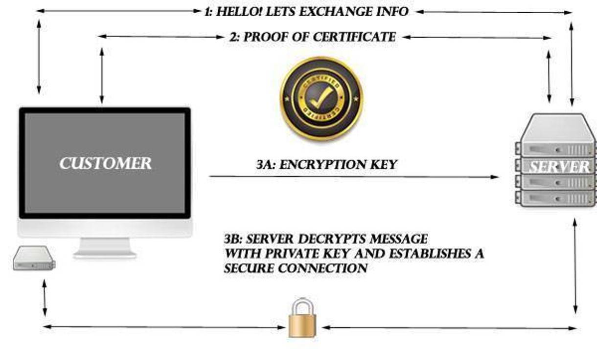 Diagram of how SSL works