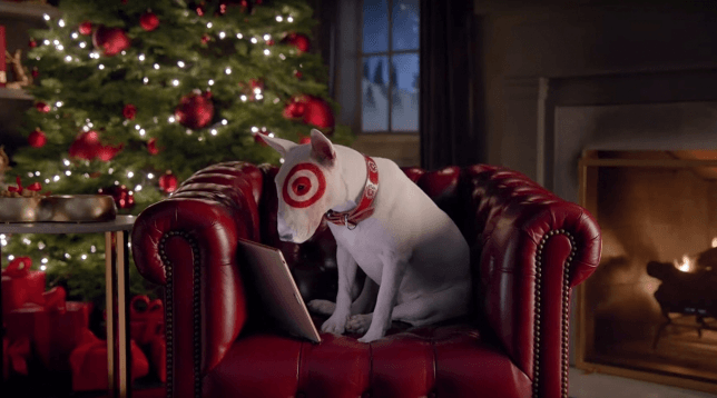Screenshot of holiday campaign from Target.