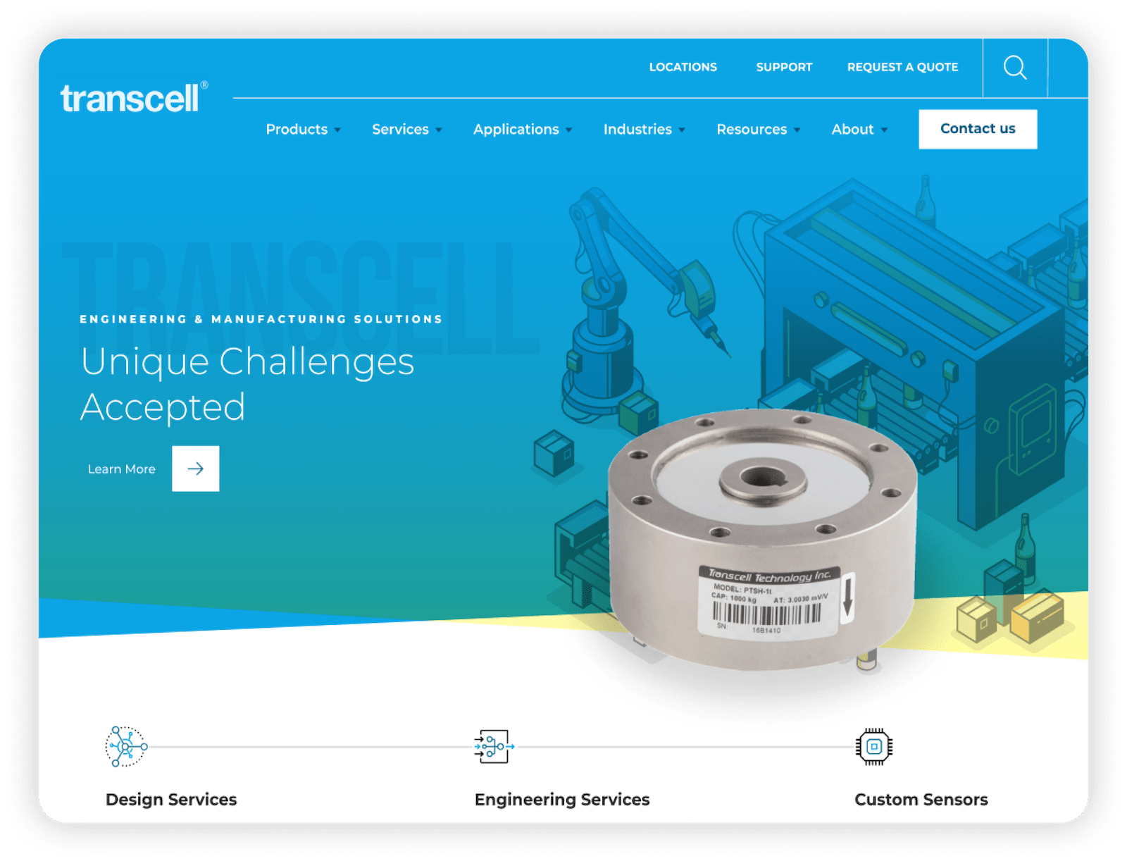 Transcell home page